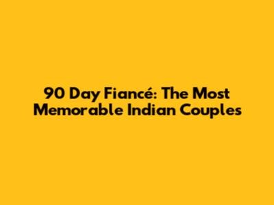 90 Day Fiancé: The Most Memorable Indian Couples