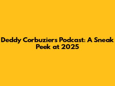 Deddy Corbuzier's Podcast: A Sneak Peek at 2025