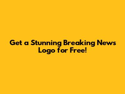 Get a Stunning Breaking News Logo for Free!