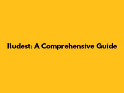 Iludest: A Comprehensive Guide