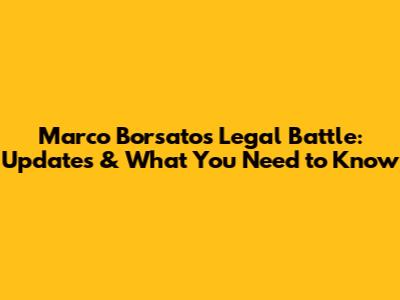 Marco Borsato's Legal Battle: Updates & What You Need to Know
