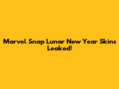 Marvel Snap Lunar New Year Skins Leaked!