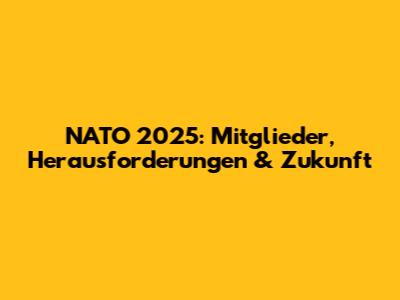 NATO 2025: Mitglieder, Herausforderungen & Zukunft
