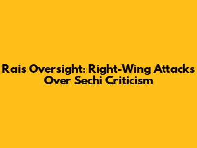 Rai's Oversight: Right-Wing Attacks Over Sechi Criticism