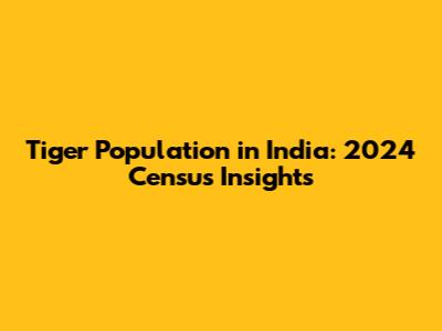 Tiger Population in India: 2024 Census Insights
