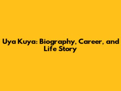 Uya Kuya: Biography, Career, and Life Story